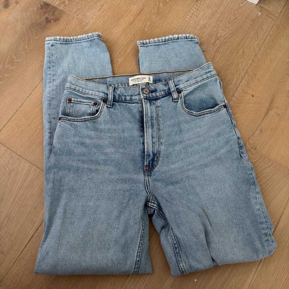 Abercrombie & Fitch Light Blue Slim Straight Jeans